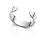 Chunky Cuff Bangle (Silver)