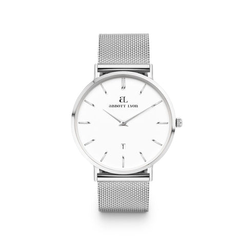 Men's Silver Chain Kensington 40 (Silver)