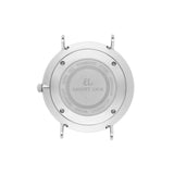 Little Luxe Mist Grey Leather Kensington 40 (Silver)